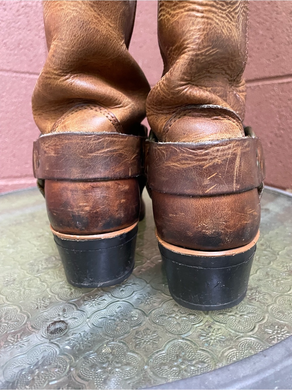 Frye 12R Vintage Harness Boots Size 7.5 - Picture 10 of 15